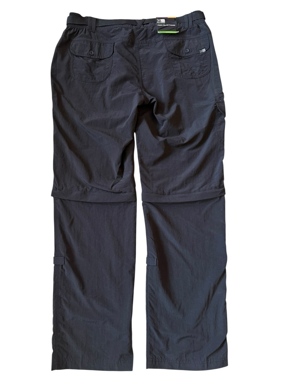 Karrimor Aspen Zip Off Hiking Pants Convertible Cargo Black NWT US 10 Travel - Picture 4 of 16